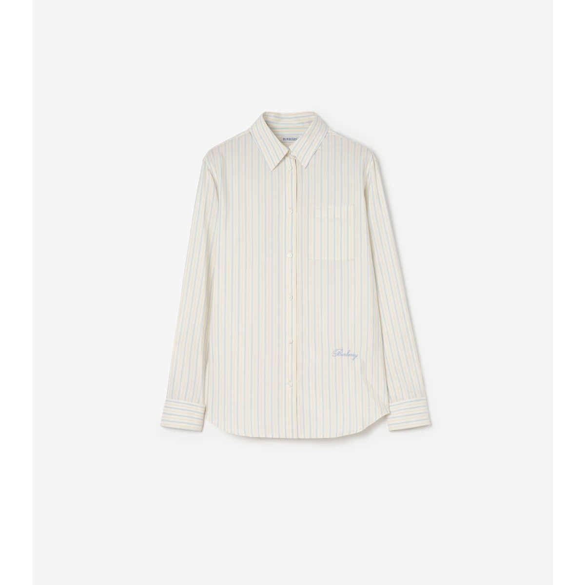  Stripe Classic Fit d Silk Cotton Shirt