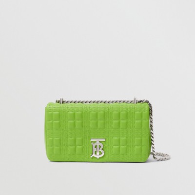 Small Quilted Lambskin Lola Bag in Brilliant Green - Women | Burberry®  Official