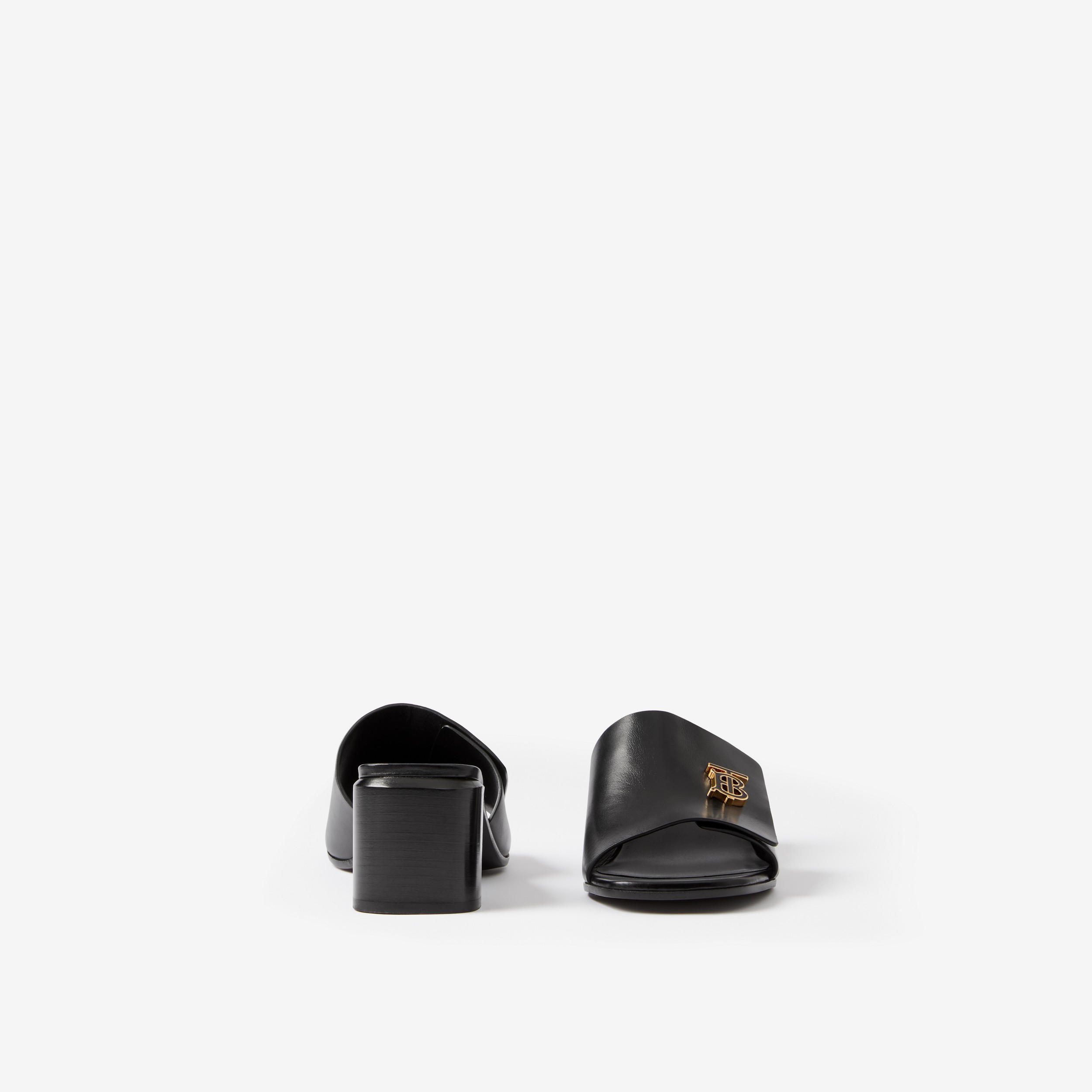 Zapatos de tacón en piel con monograma (Negro) - Mujer | Burberry® oficial - 4