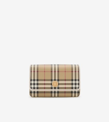 BURBERRY ストライプ ポーチ カラビナ付き 1B43A7D3-9D1C-4A27-BF7A-