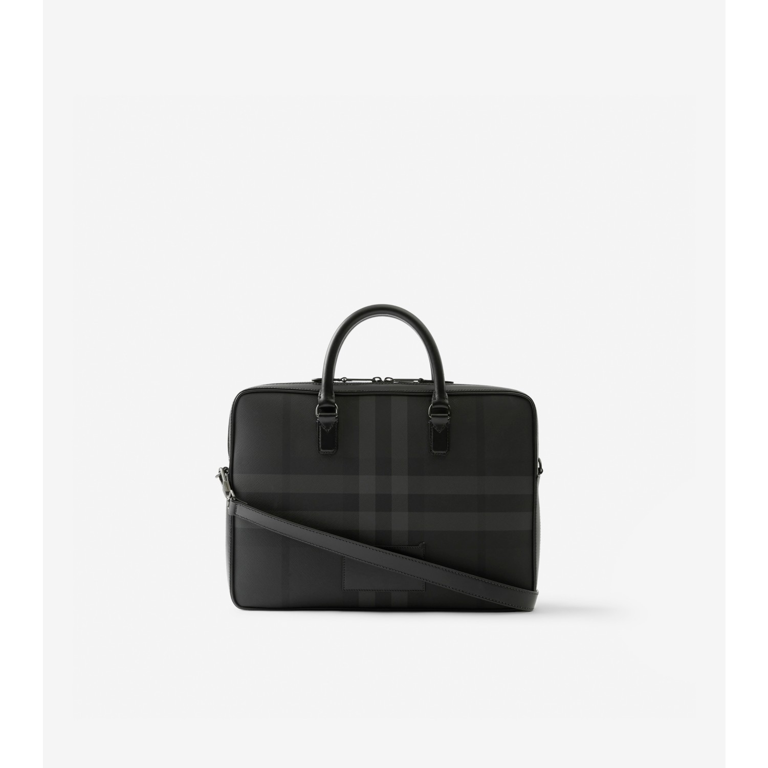 Slim Ainsworth Briefcase in Charcoal - Men | Burberry® Official