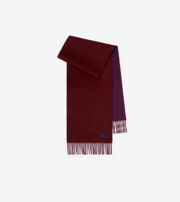 Reversible Cashmere Scarf in Oxblood/pansy | Burberry® Official