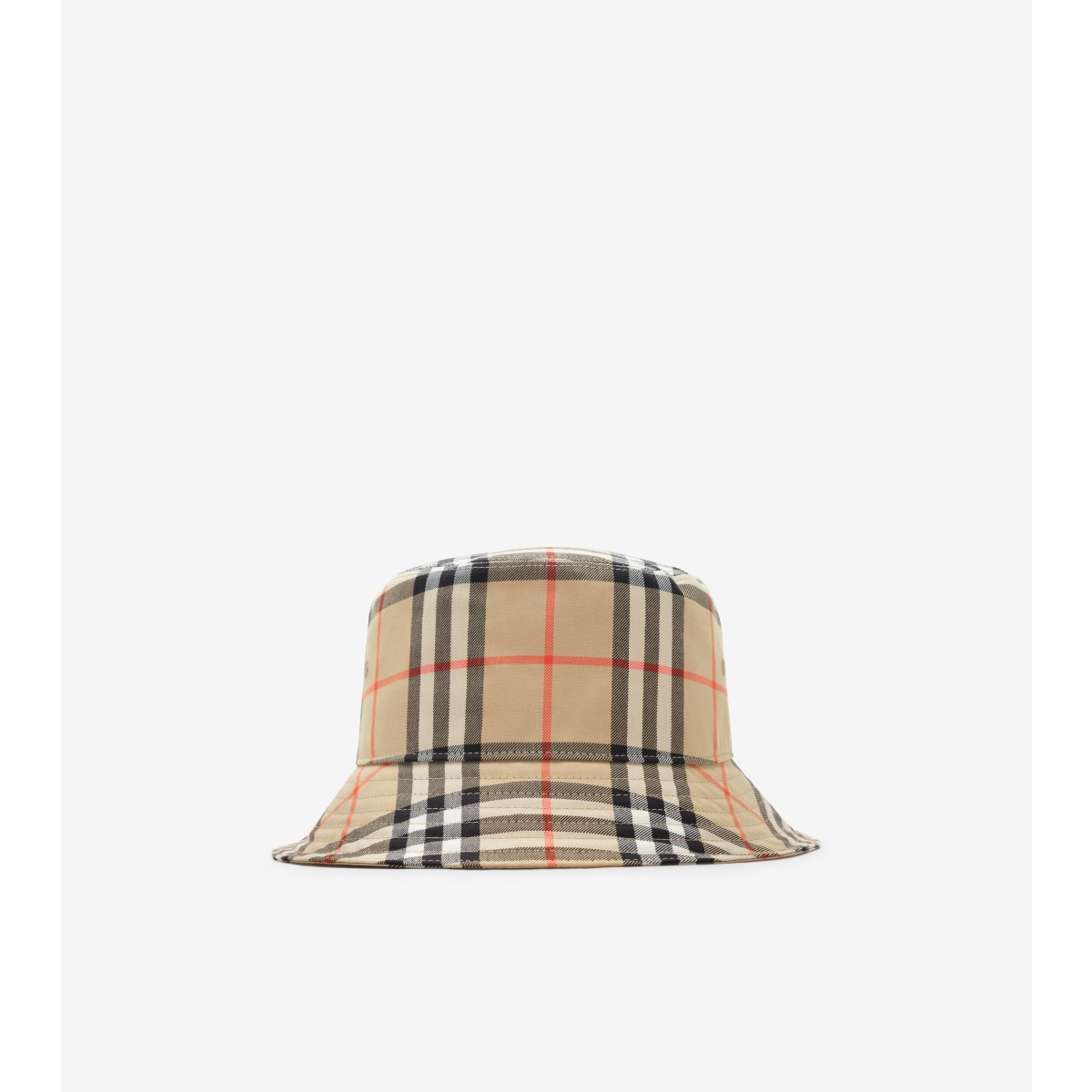  Check Cotton Bucket Hat