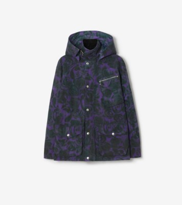 Burberry Purple amp; Green Rose Print Jacket