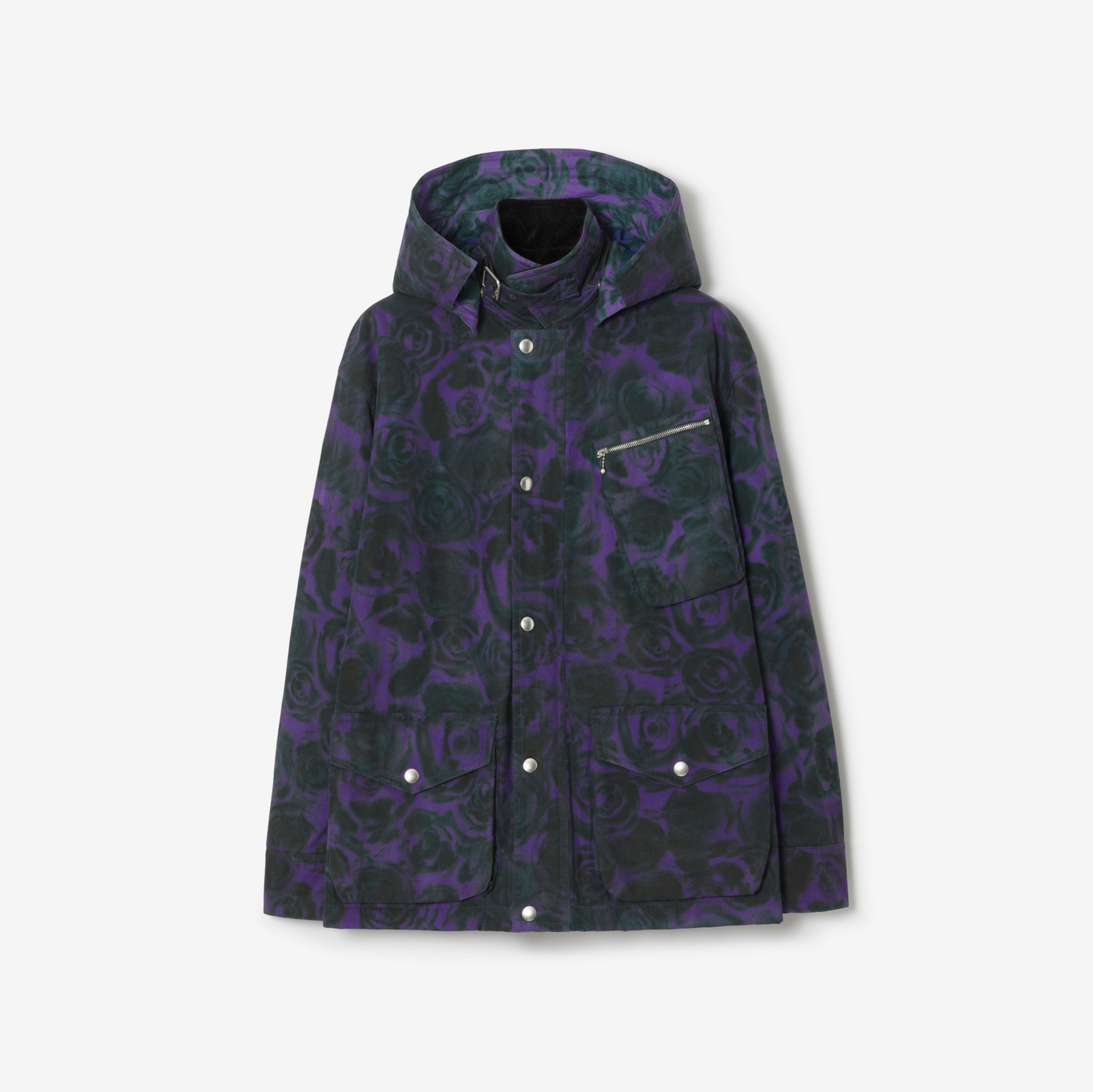Rose Print Field Jacket in Vine - Men | Burberry® Official