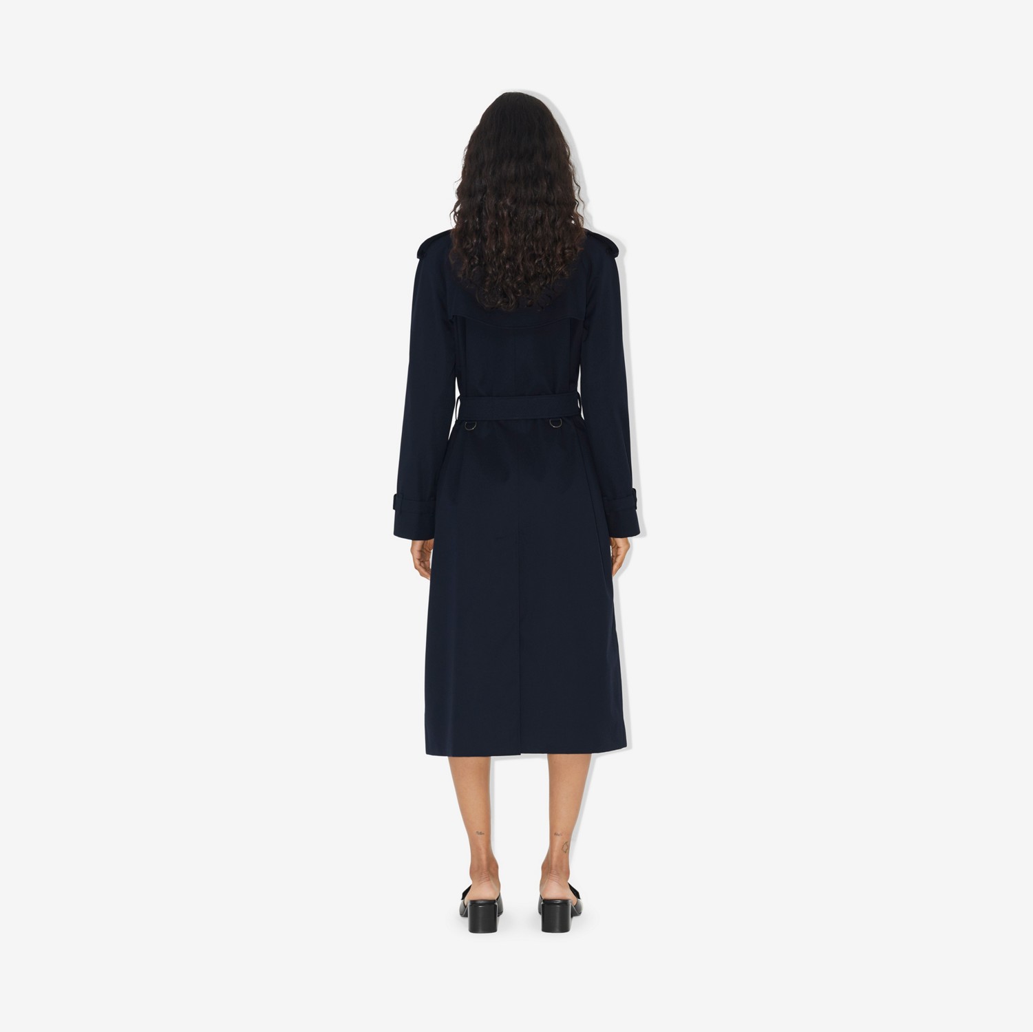 Trench coat Heritage Waterloo largo (Azul Penumbra) - Mujer | Burberry® oficial