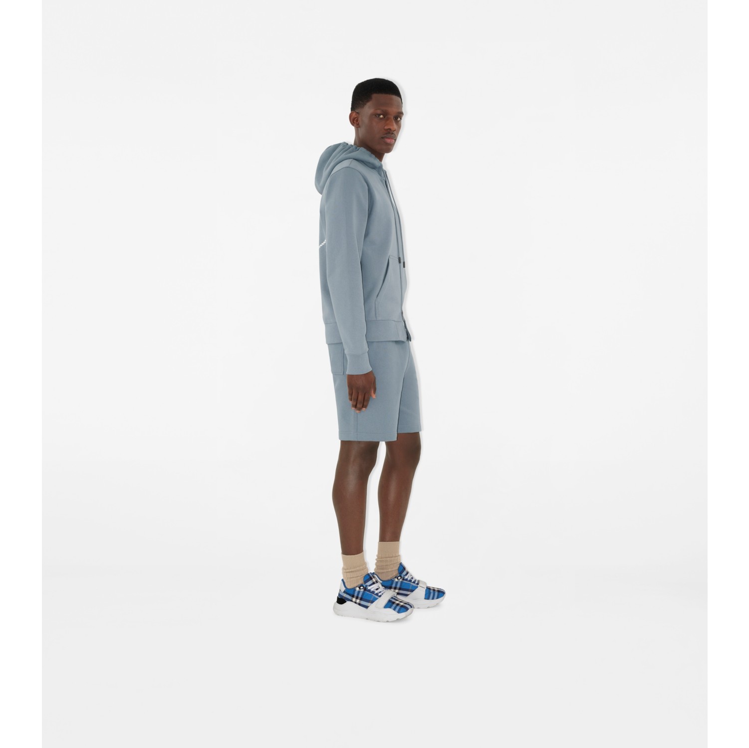 Check Nylon Sneakers