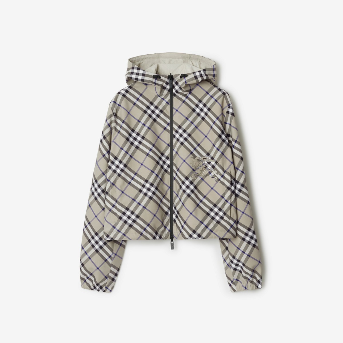 BURBERRY BURBERRY CROPPED REVERSIBLE CHECK JACKET