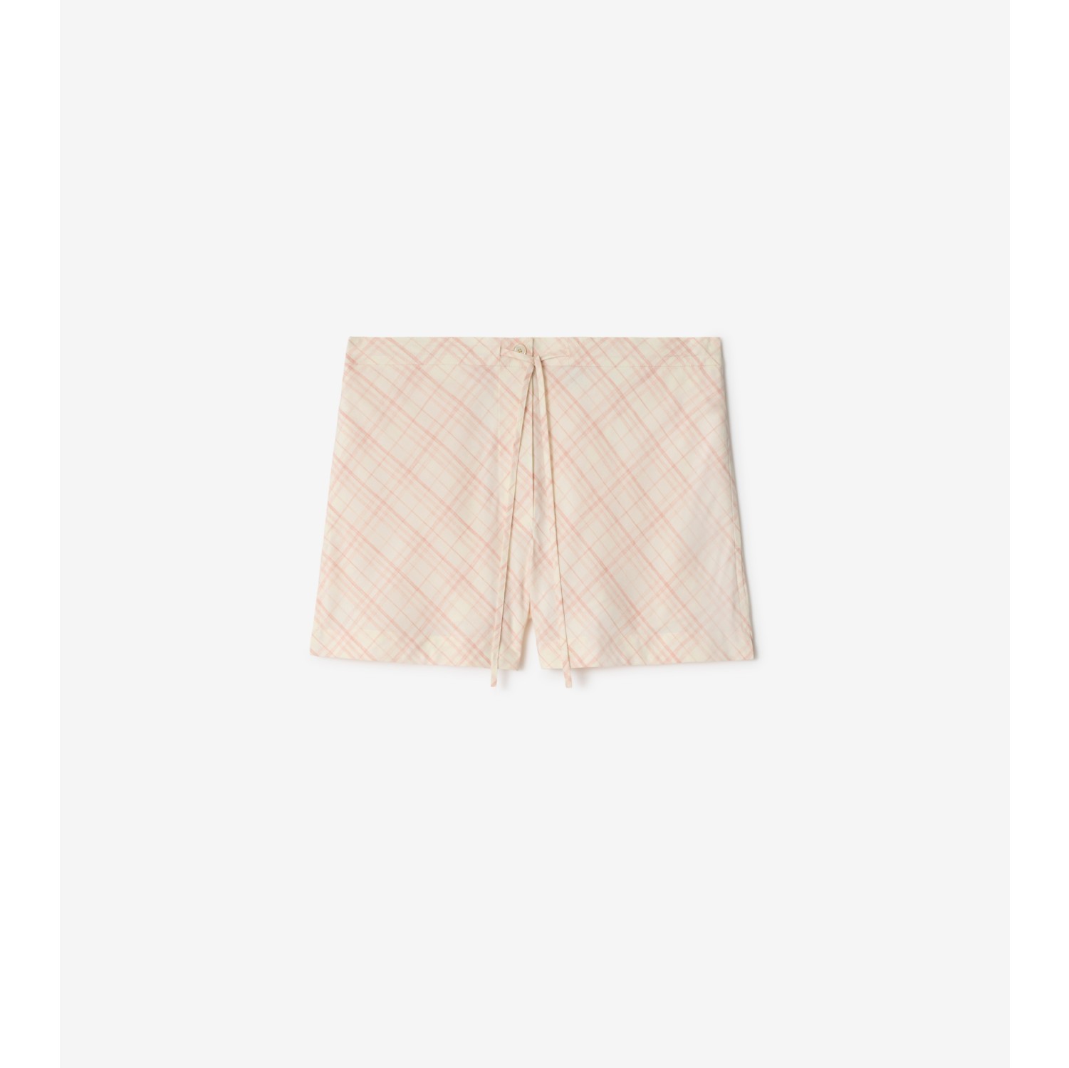 Check Cotton Pyjama Shorts