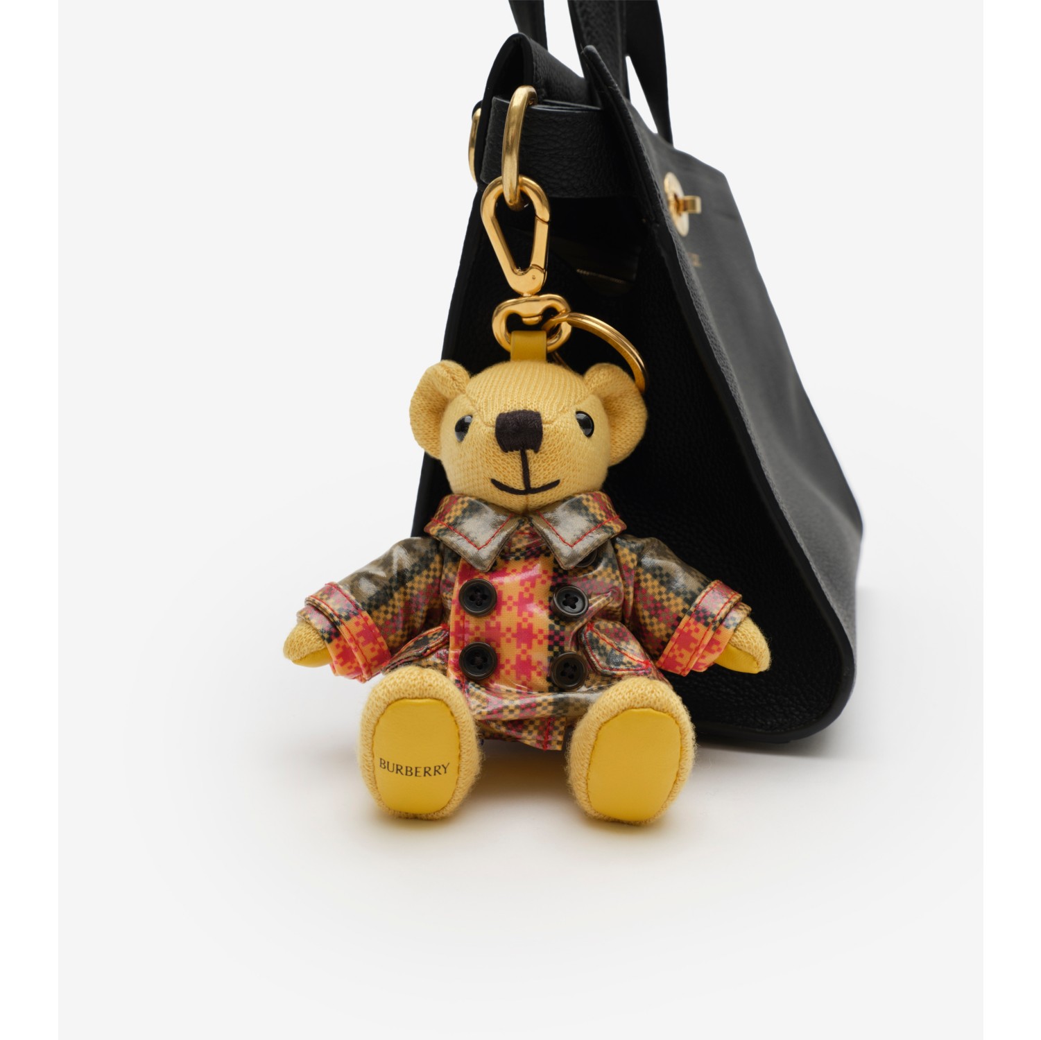 Thomas Bear Charm in Yellow - Women, Wool | Burberry® Official