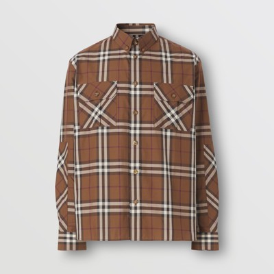 burberry brown shirt