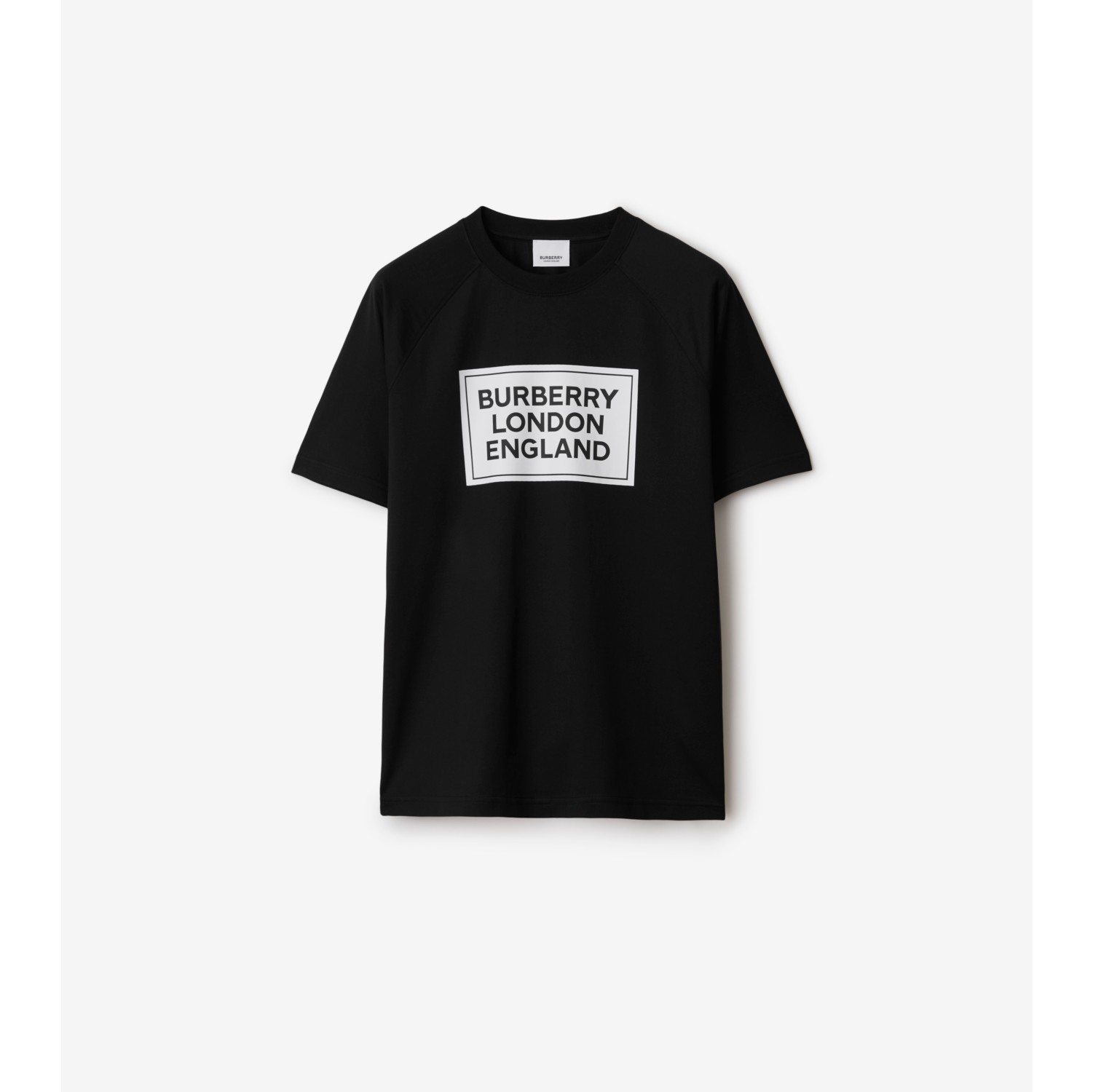 Logo Cotton T-shirt in Black - Women | Burberry® Official