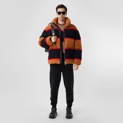 men's color block puffer jacket