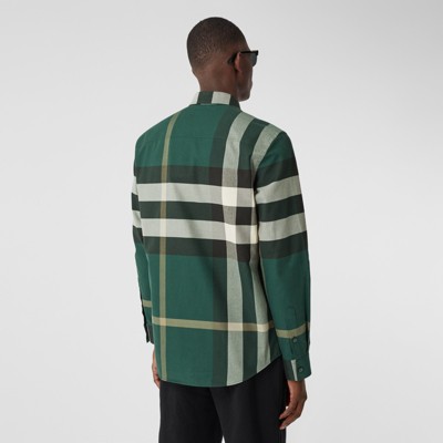 burberry shirt green