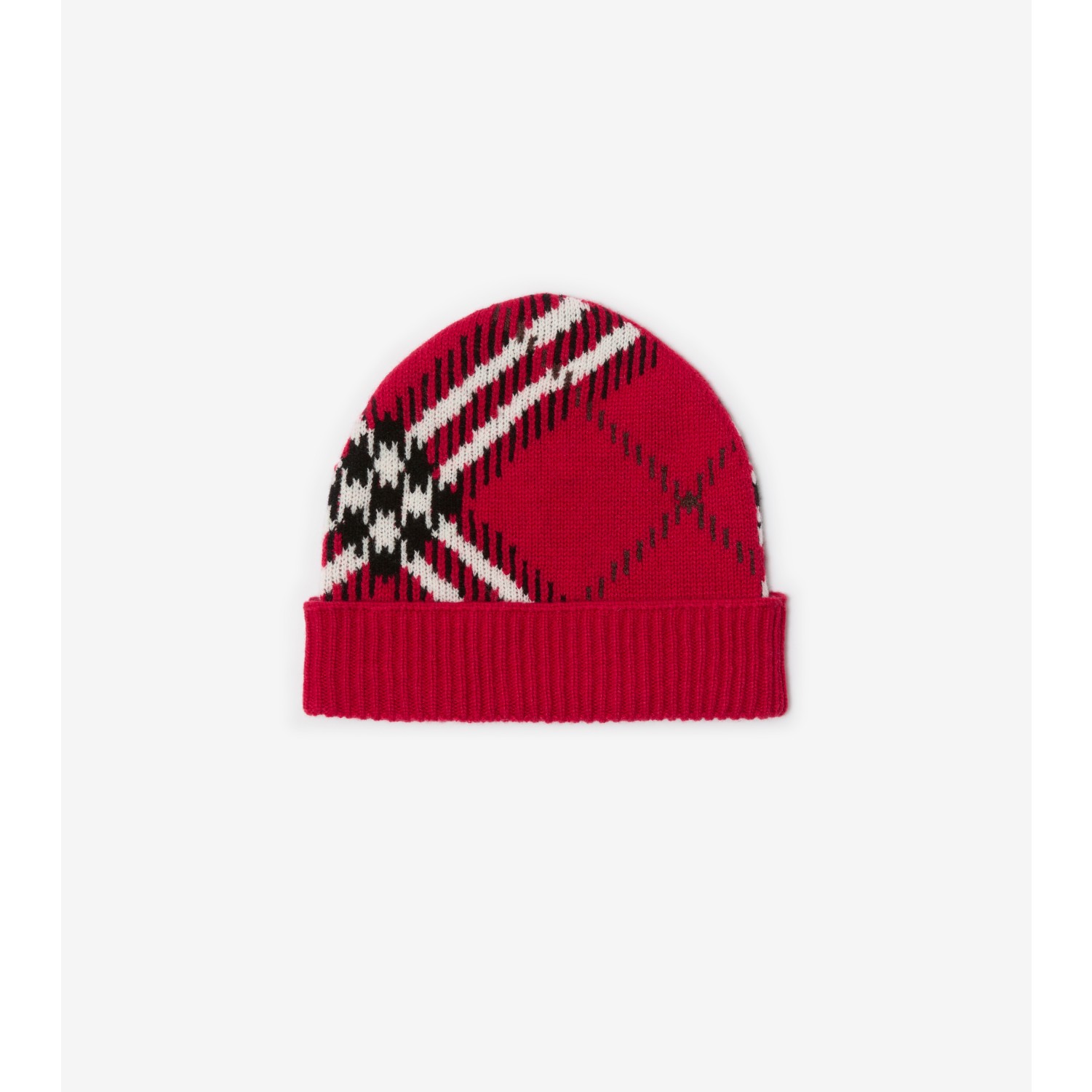 Check Cashmere Blend Beanie