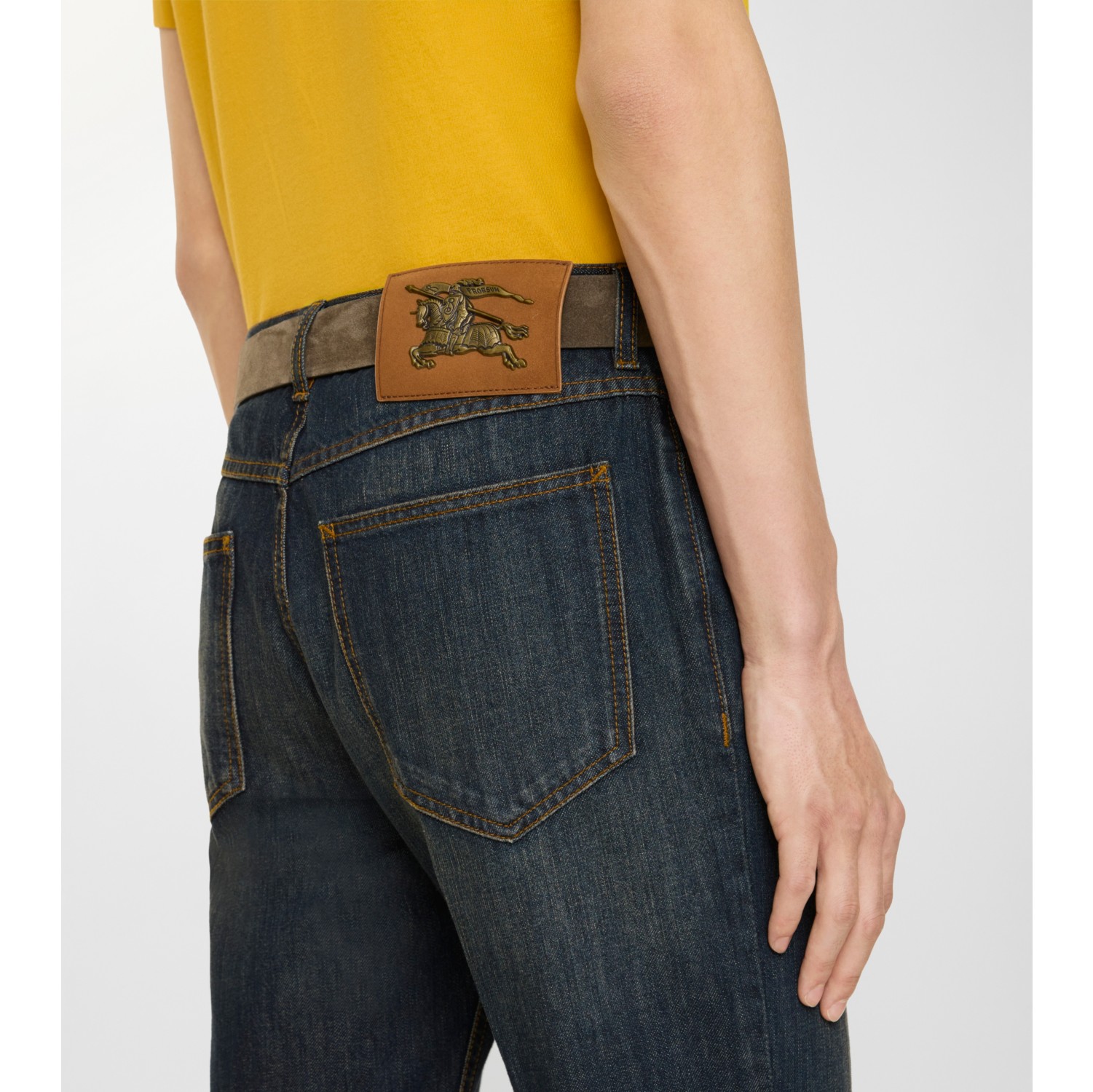 Slim Jeans in Mid blue - Men, Cotton | Burberry® Official
