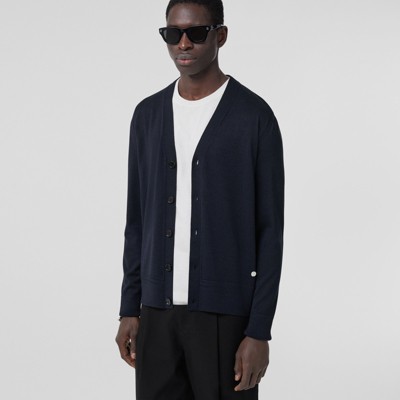 burberry cardigan mens