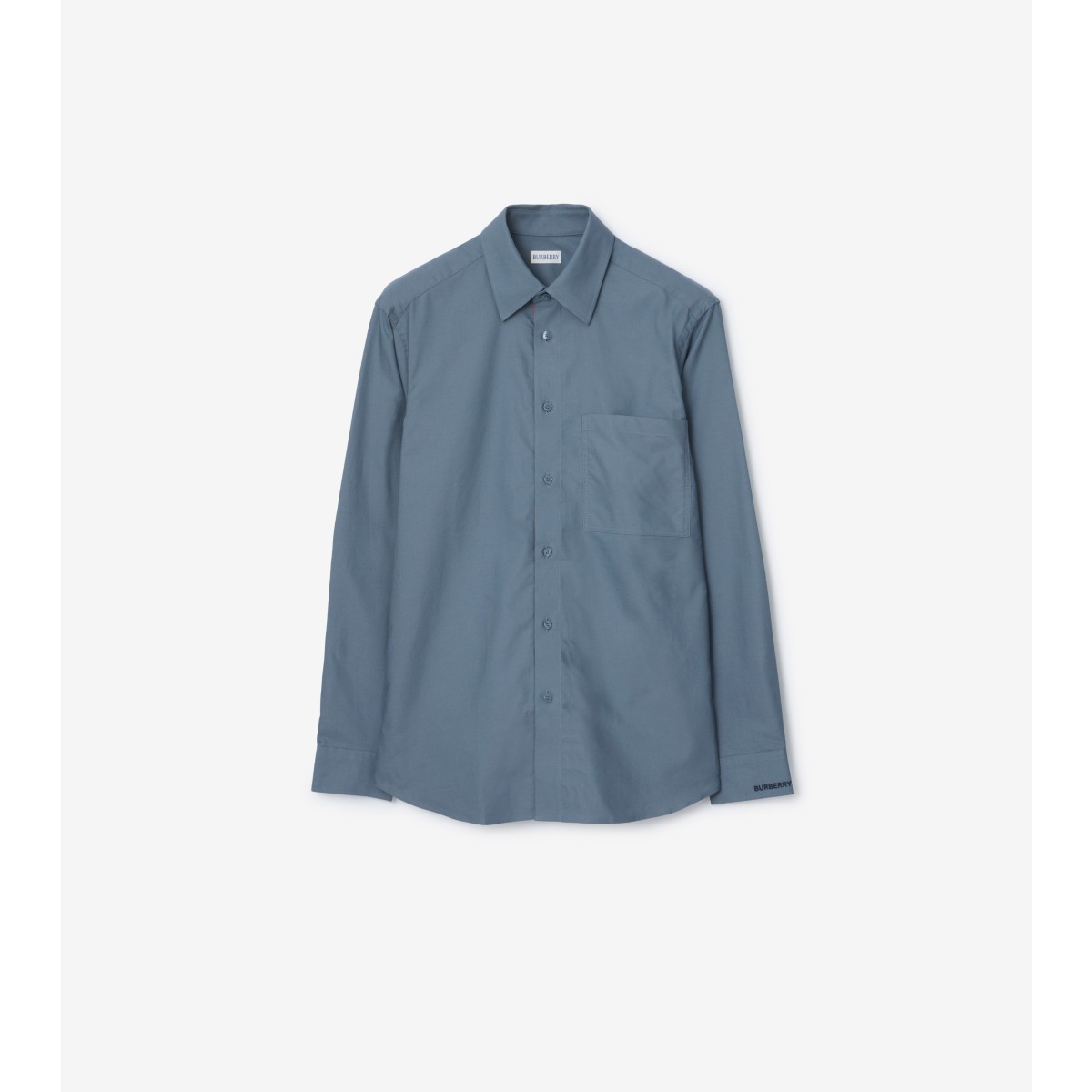 Burberry Cotton Oxford Shirt In Blue