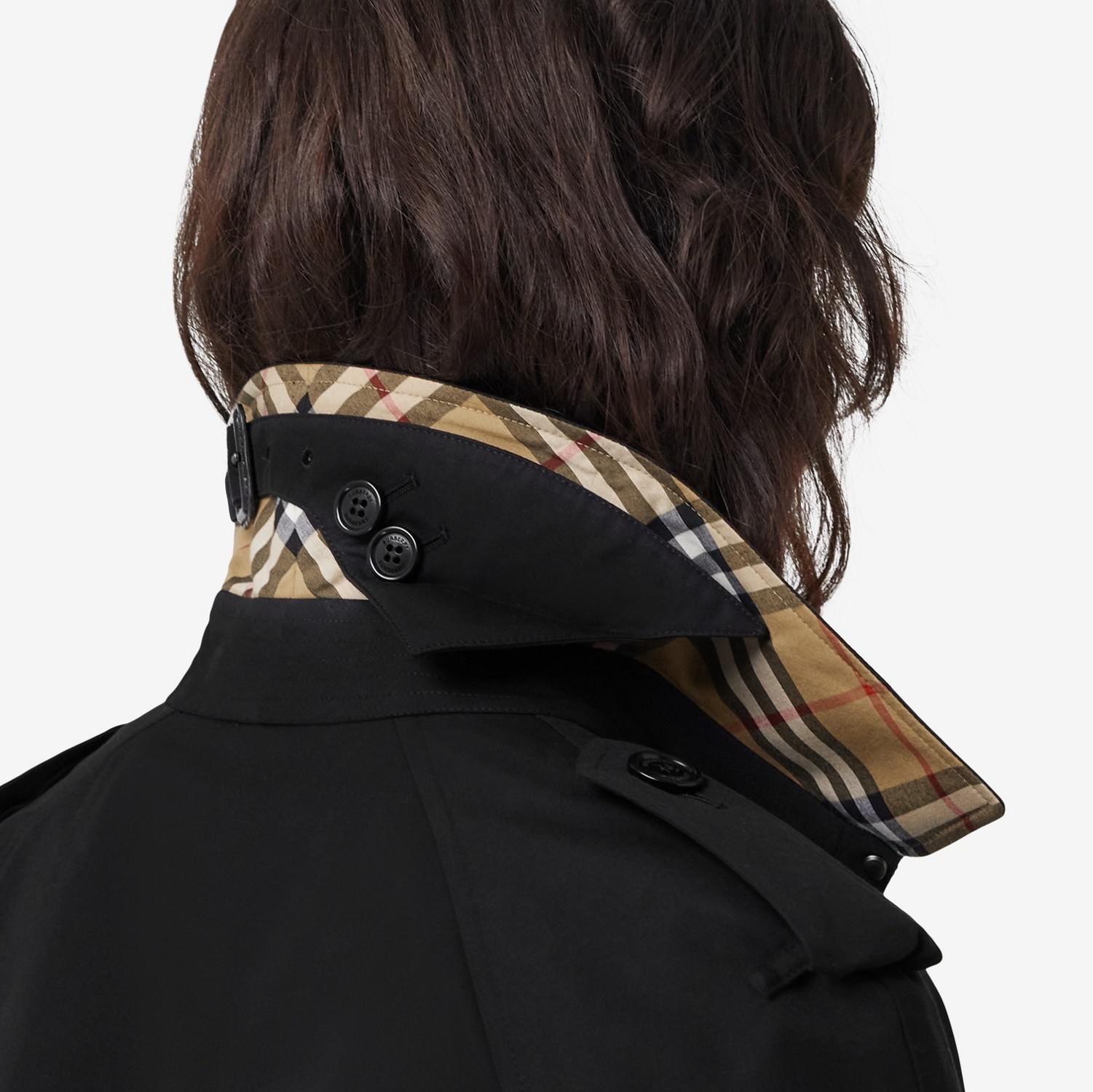 Trench coat Heritage Waterloo largo (Negro) - Mujer | Burberry® oficial