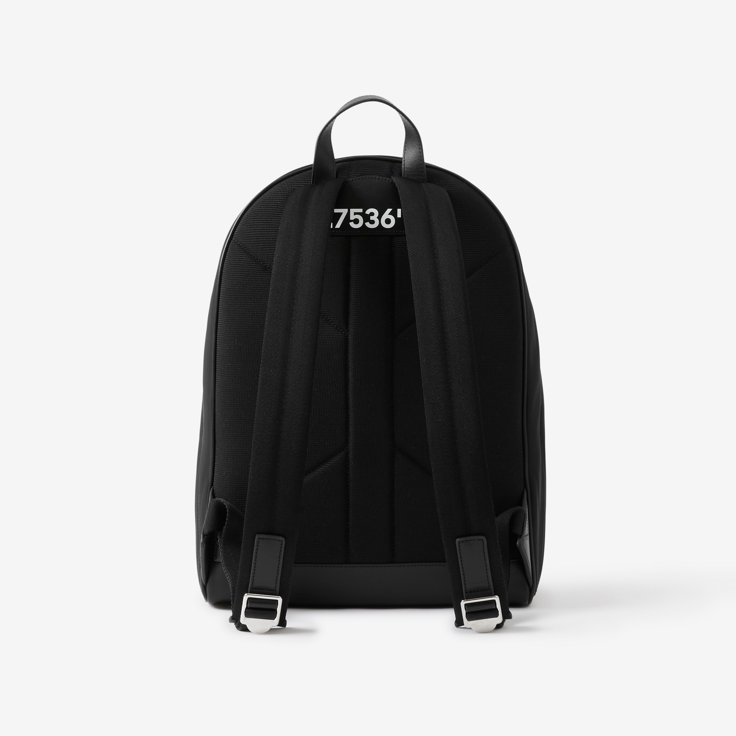 Coordinates Print Nylon Backpack in Black/white - Men | Burberry® Official - 3