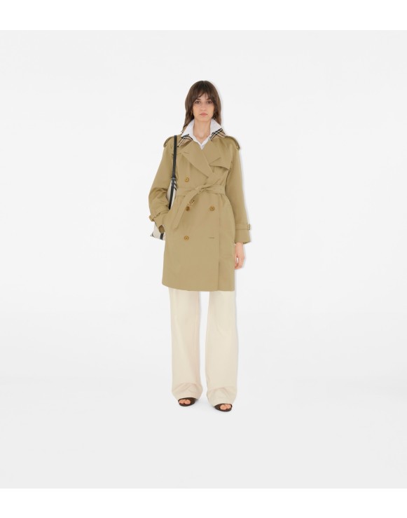 Mid-length Check Collar Castleford Trench Coat