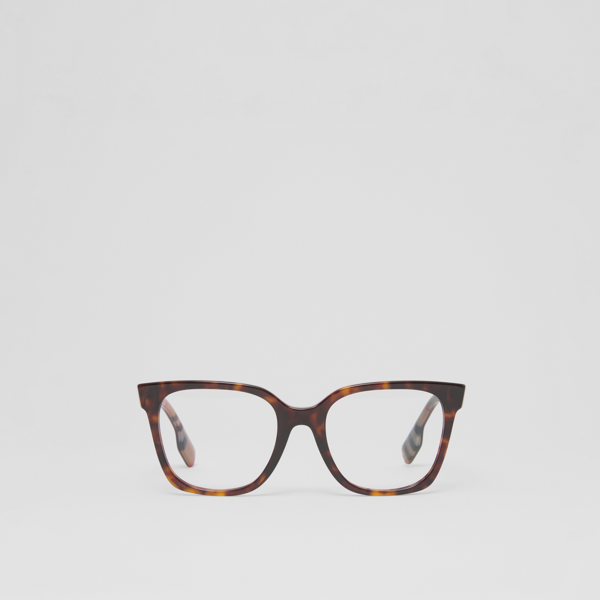 Eckige Korrekturbrille aus Bio-Acetat (Schildpattfarben/beige) - Damen | Burberry® - 1