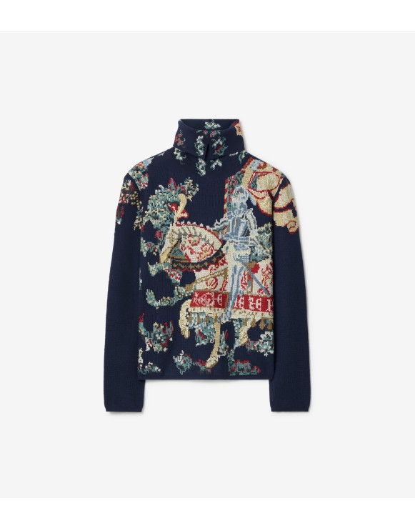 Heraldic Knight Wool Sweater
