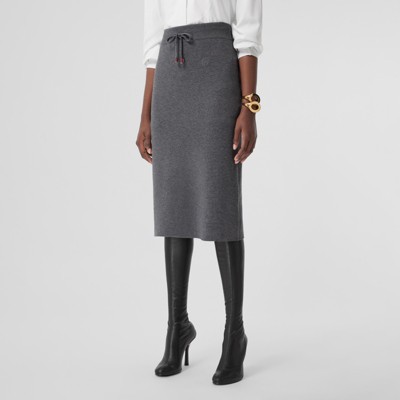 white and gray pencil skirt