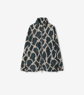 Knot Nylon Jacket in Magnet - Men | Burberry® Official