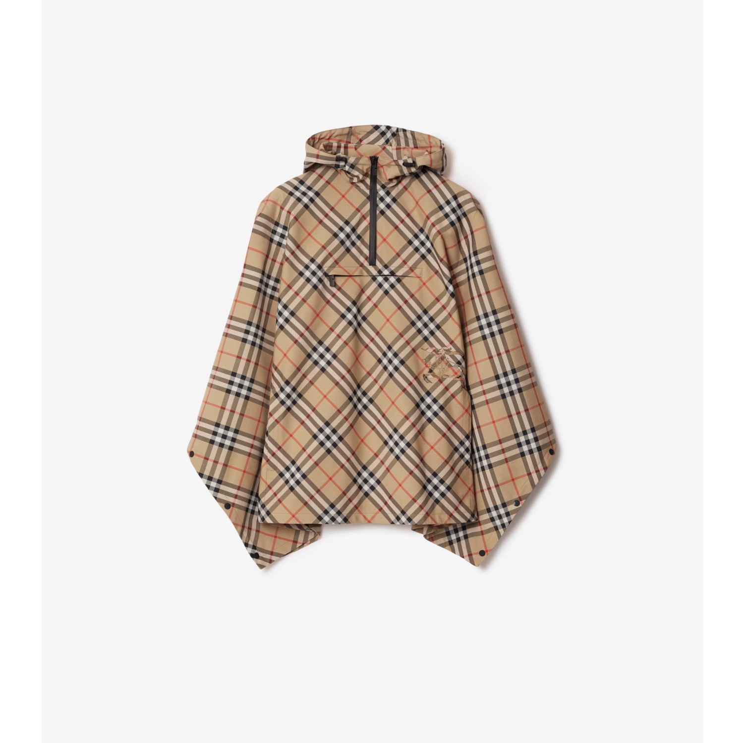 Check Cape in Sand Burberry Official