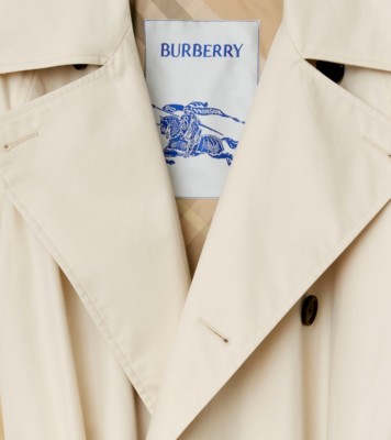 Long Gabardine Trench Coat In Calico - Women | Burberry® Official