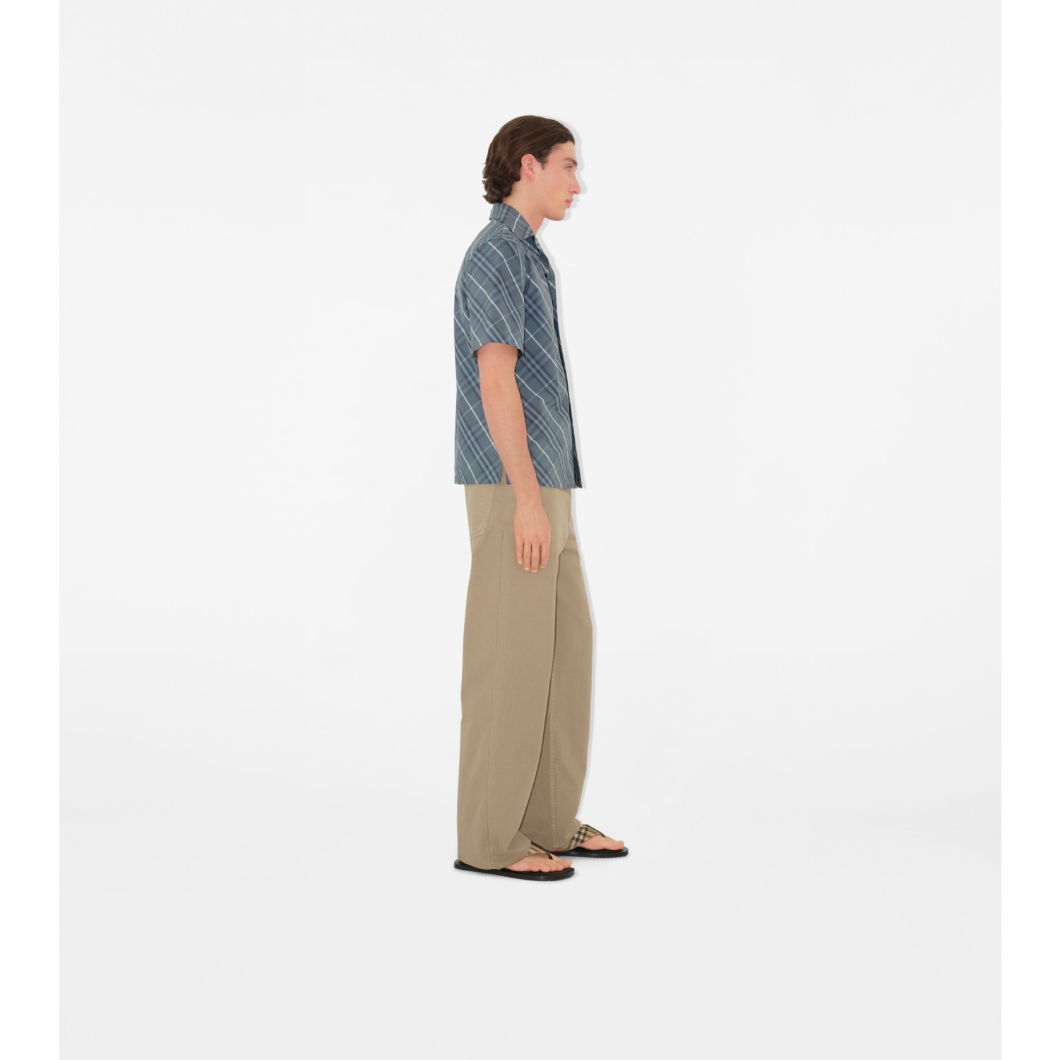 Relaxed Fit Check Cotton Shirt