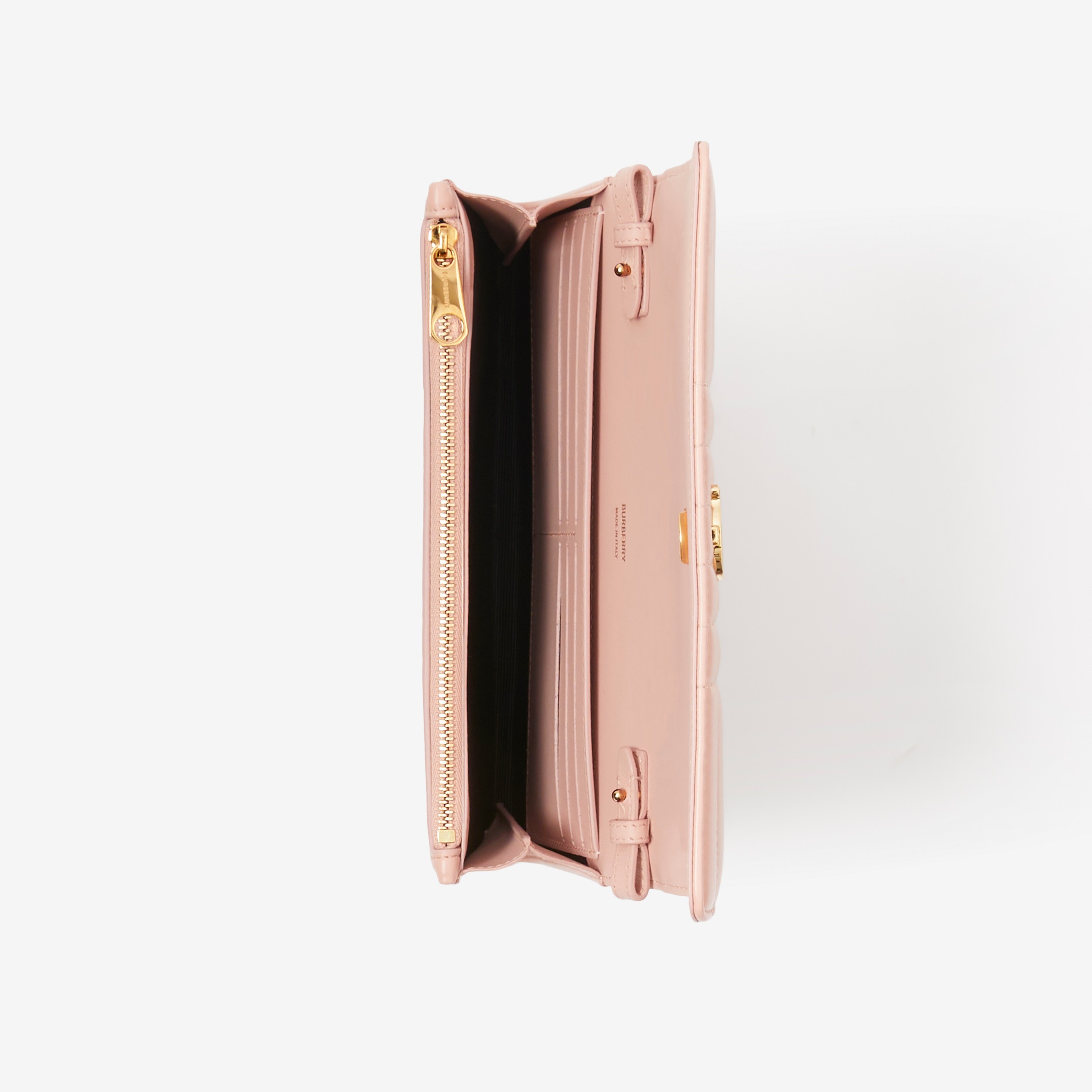 Carteira Lola em couro acolchoado com alça removível - Exclusividade on-line (Rosa Escuro) - Mulheres | Burberry® oficial - 4