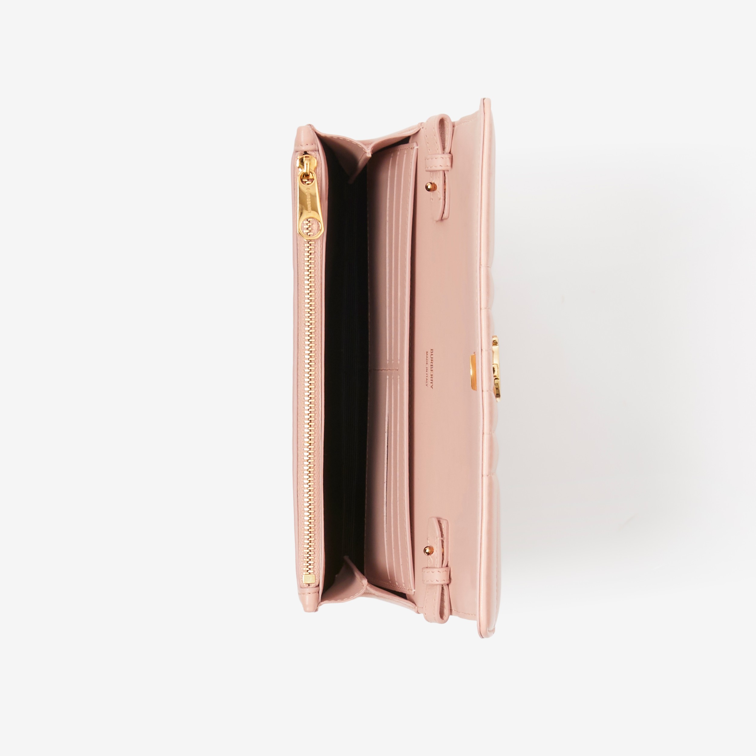 Quilted Leather Lola Wallet with Detachable Strap – Online Exclusive in Dusky Pink - Women | Burberry® Official - 4