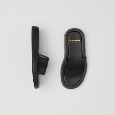 burberry slides black
