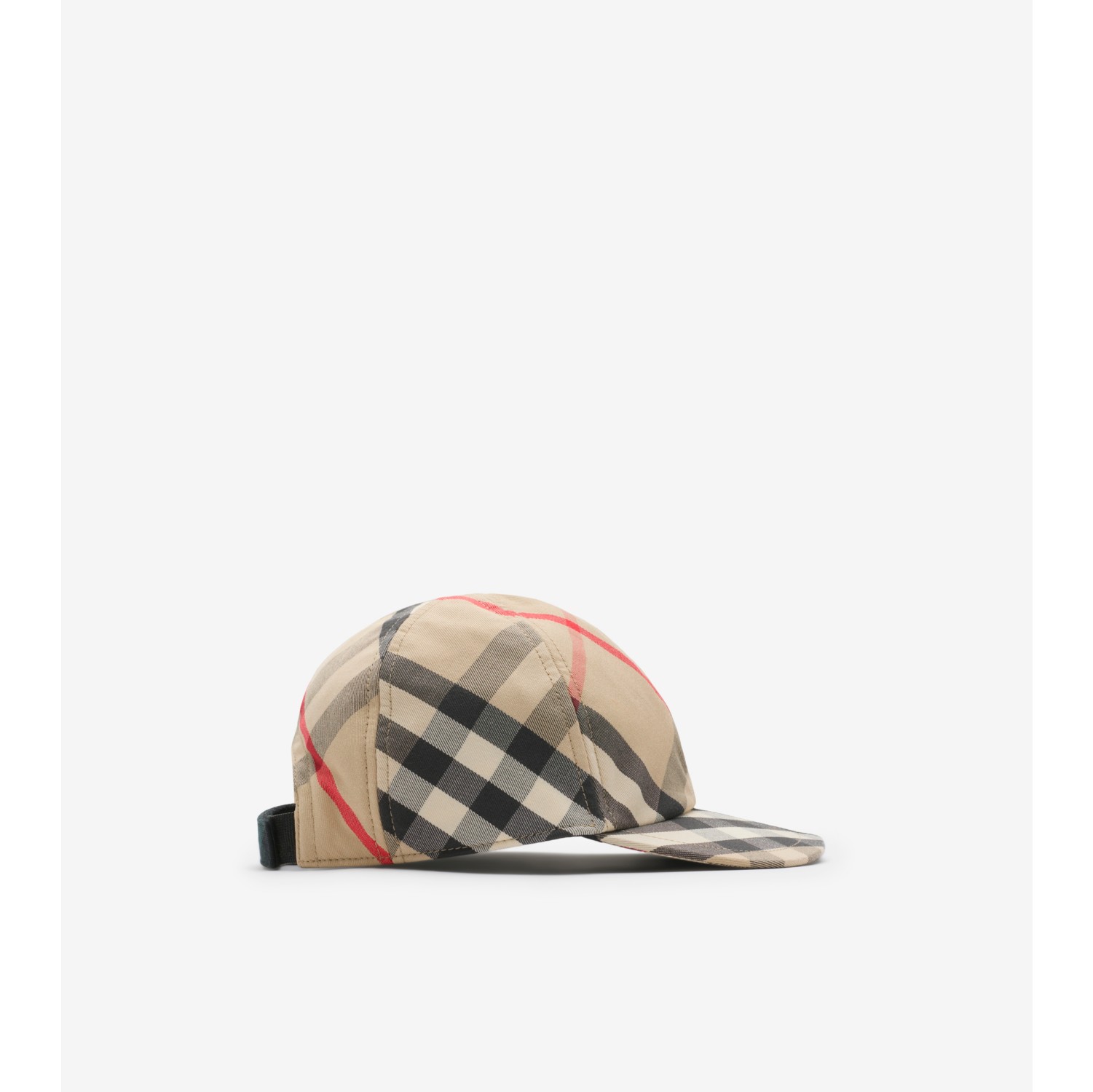 Contrast Check Cotton Baseball Cap