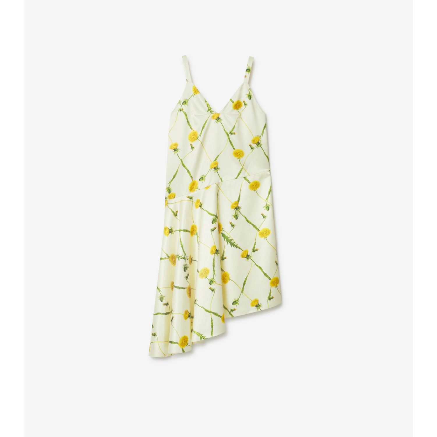 Flying Dandelion Floral Sleeveless Dress