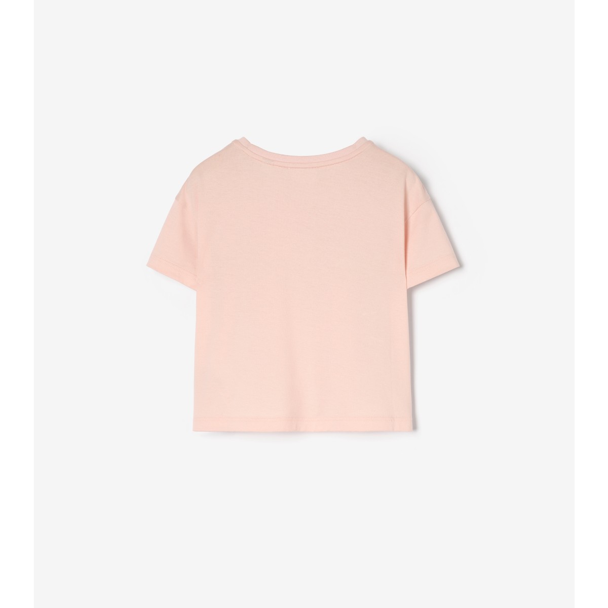  Check Knight Stamp Cotton T-shirt