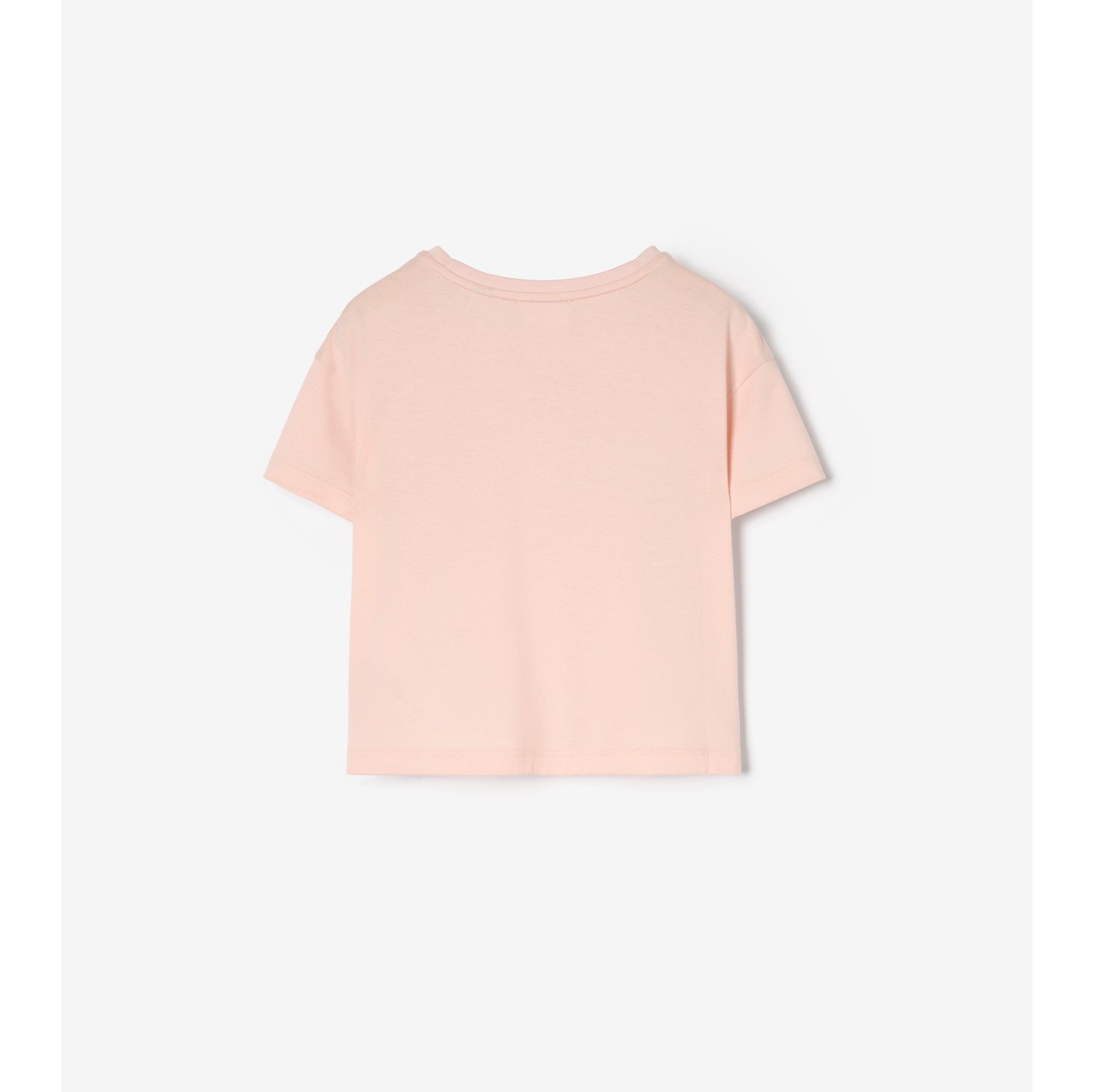 Check Knight Stamp Cotton T-shirt