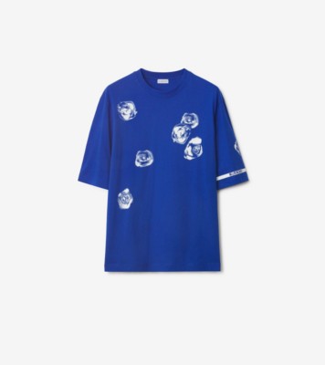 ローズ コットンTシャツ (ナイト) - メンズ | Burberry®公式サイト