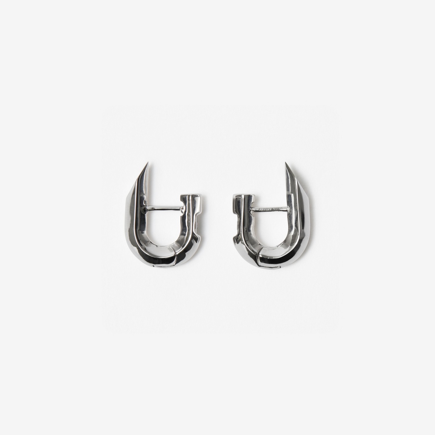 Silver Hollow Spike Earrings | Burberry® Official
