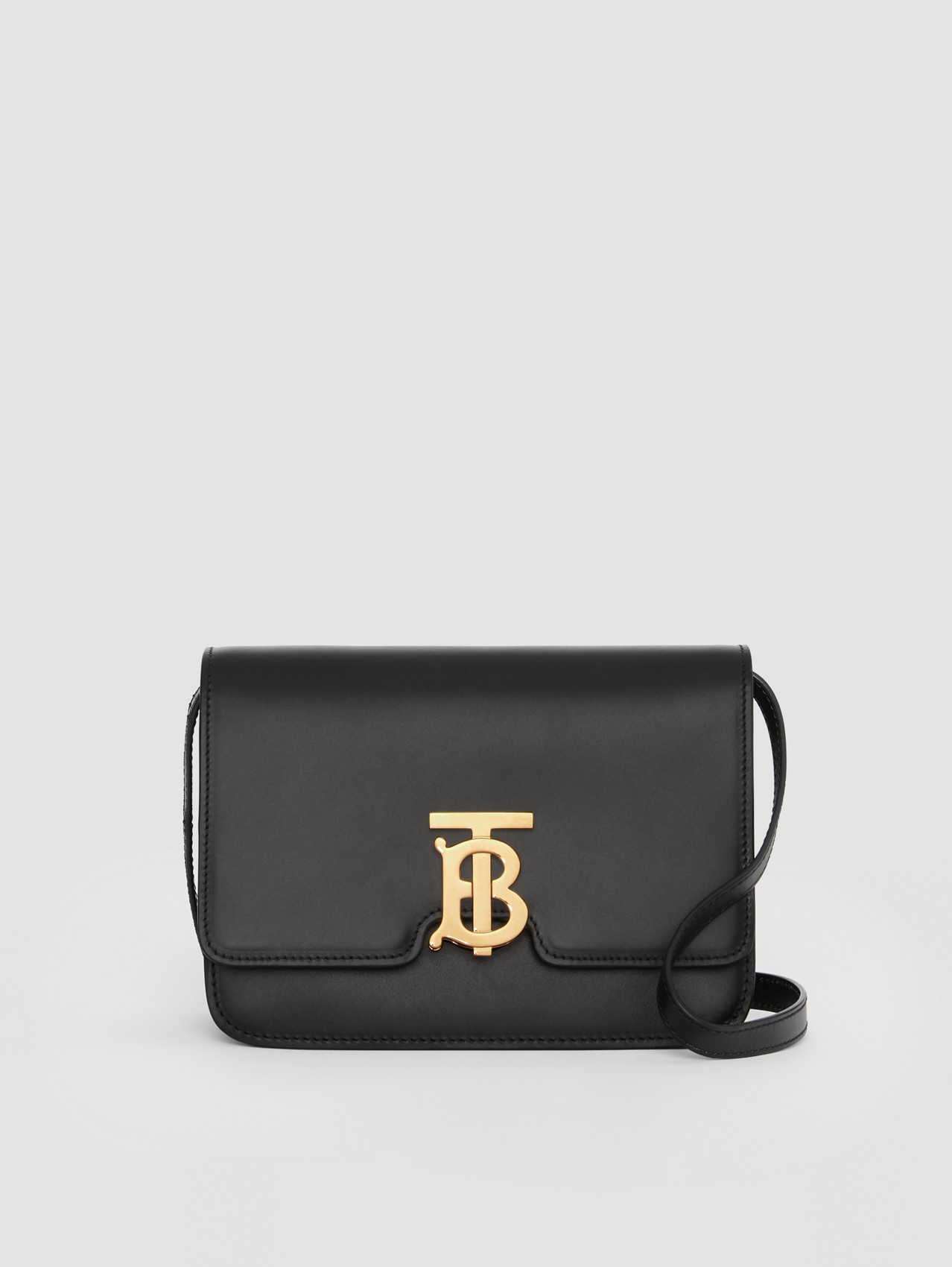 Small Leather TB Bag in Black