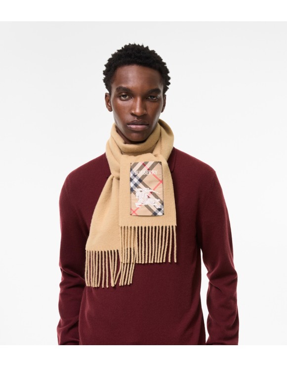 メンズ シルク、ウール、カシミアスカーフ | Burberry® 公式サイト