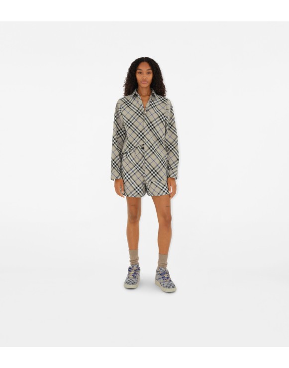 Burberry check shirt womens hotsell