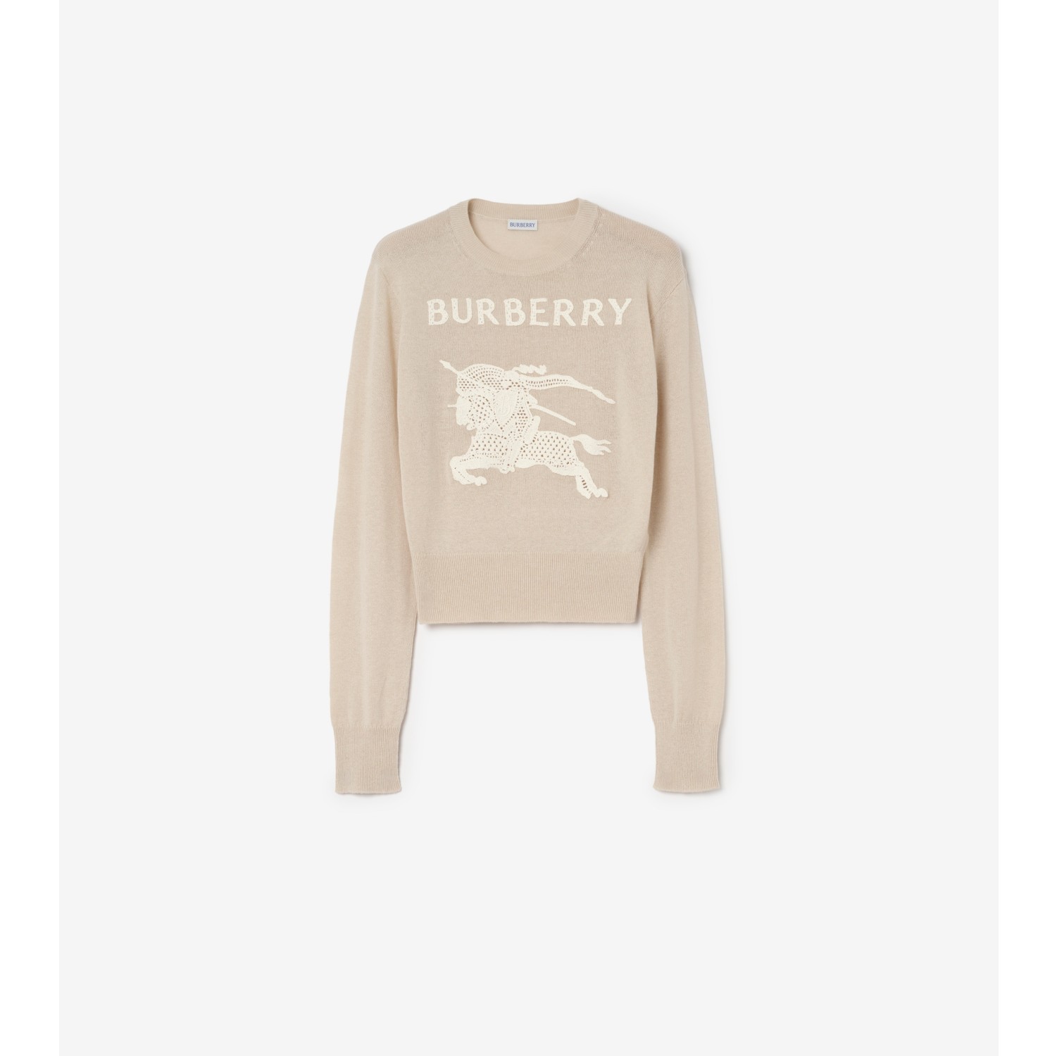 Baumwoll-Woll-Pullover mit EKD-Motiv