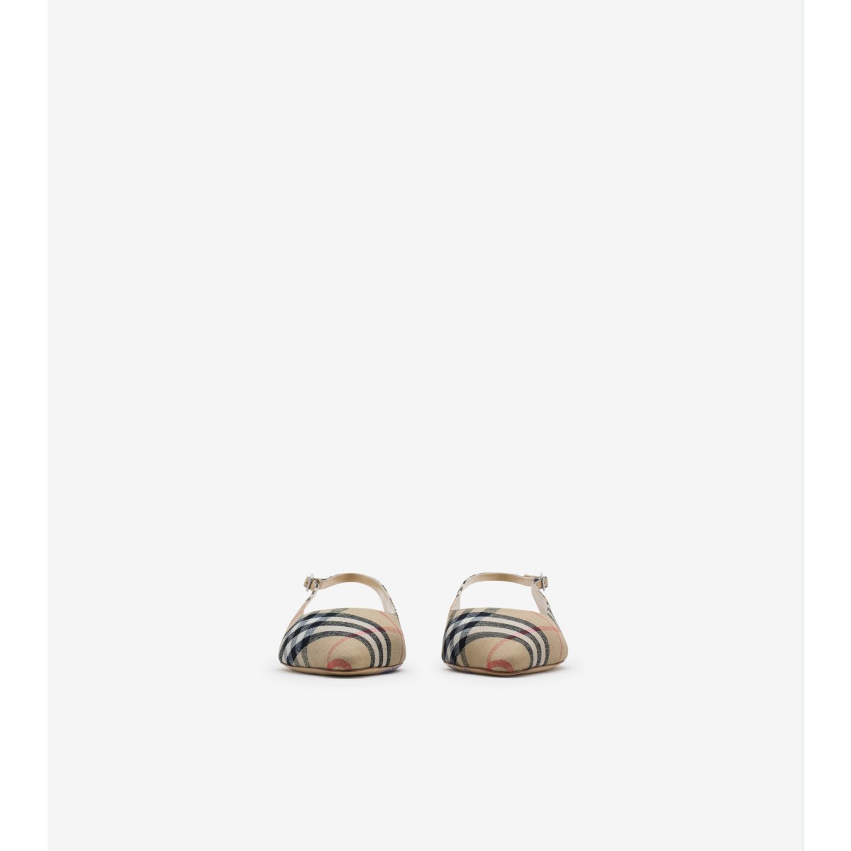  Check Dame Slingback Ballerinas​