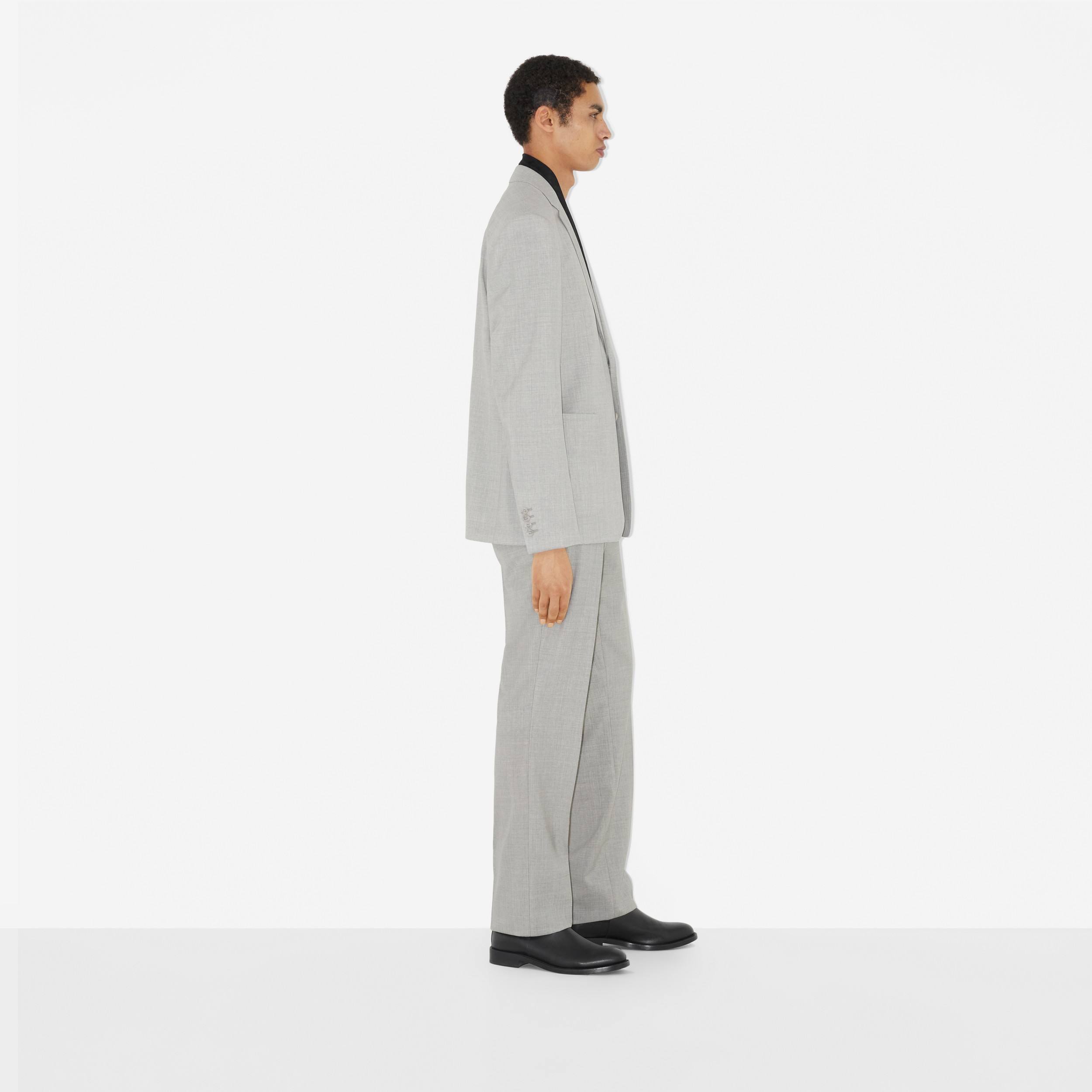 Pantalon de costume classique en laine (Camaïeu  Gris Taupe) - Homme | Site officiel Burberry® - 3