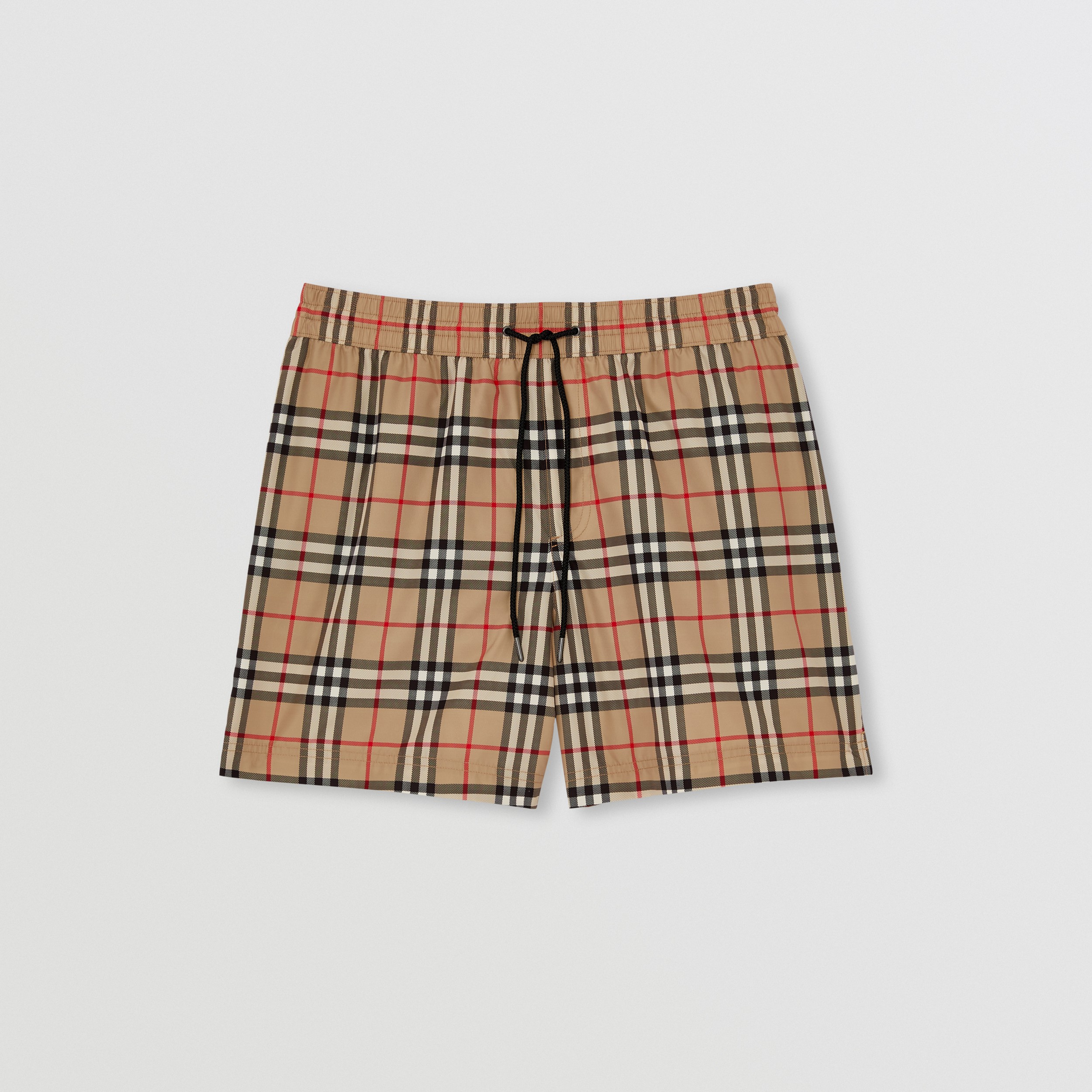 Vintage Check Drawcord Swim Shorts in Archive Beige - Men | Burberry ...