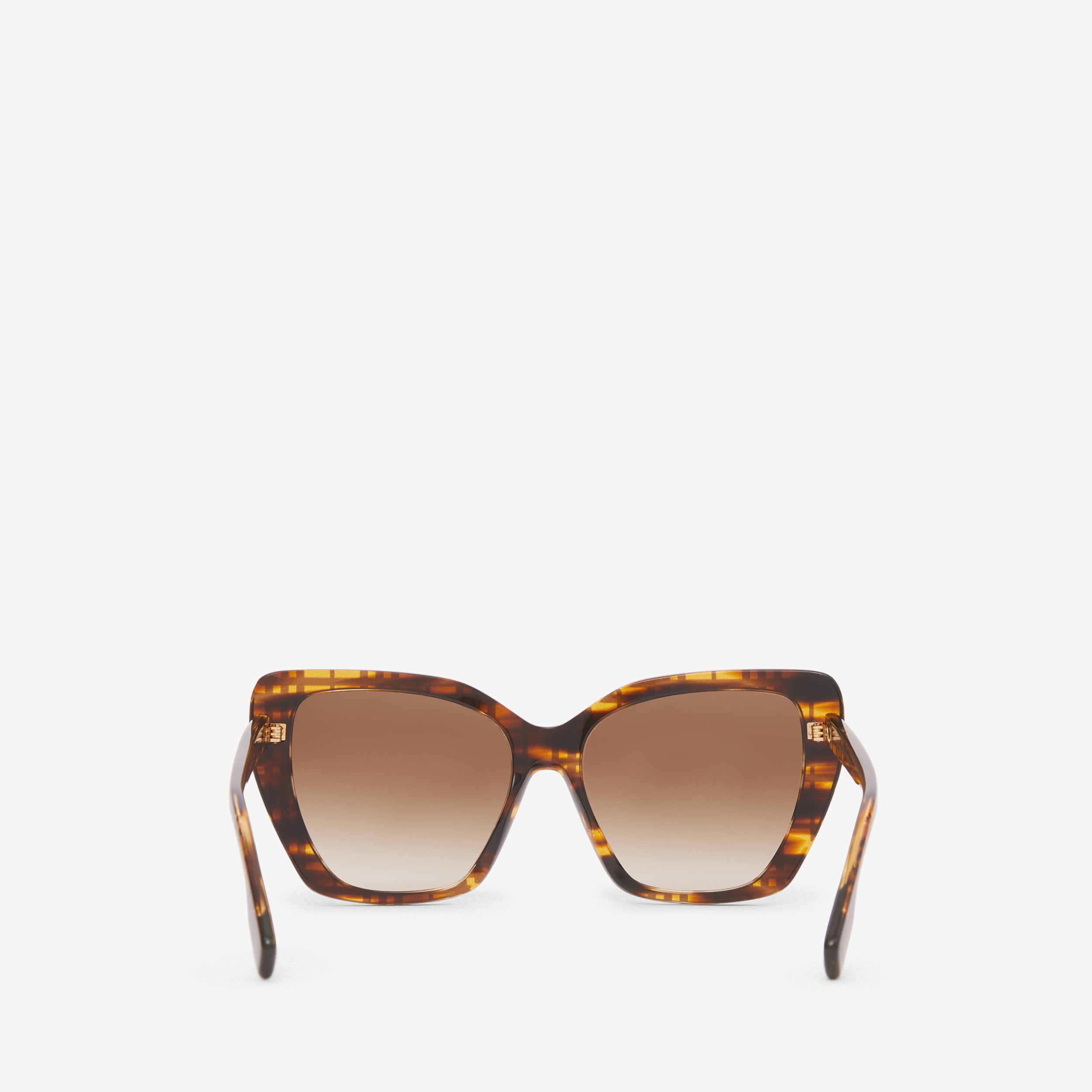 Check Cat-eye Frame Sunglasses in Bright Tortoiseshell - Women ...