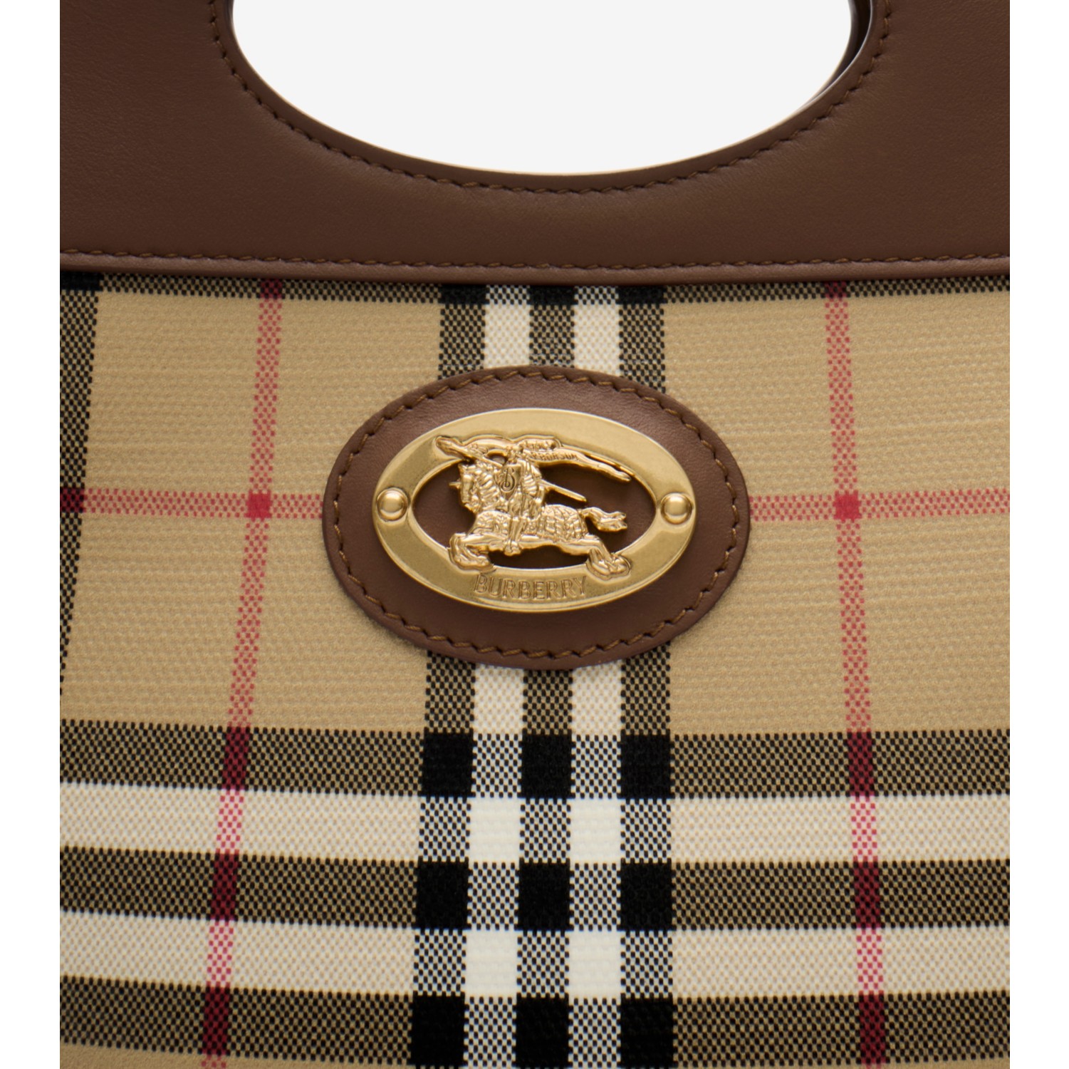 Small Pocket Bag in Archive beige - Women, Cotton | Burberry® Official